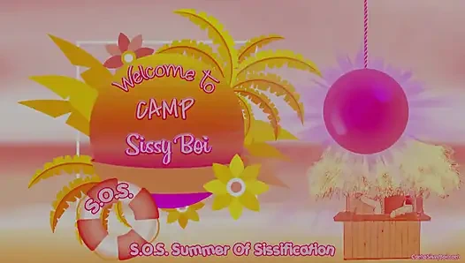 Tüm kadın kılıklı kızlar sahibe için yarak emiyorken kampta sissy boi'de hoparlörlerden kayıt