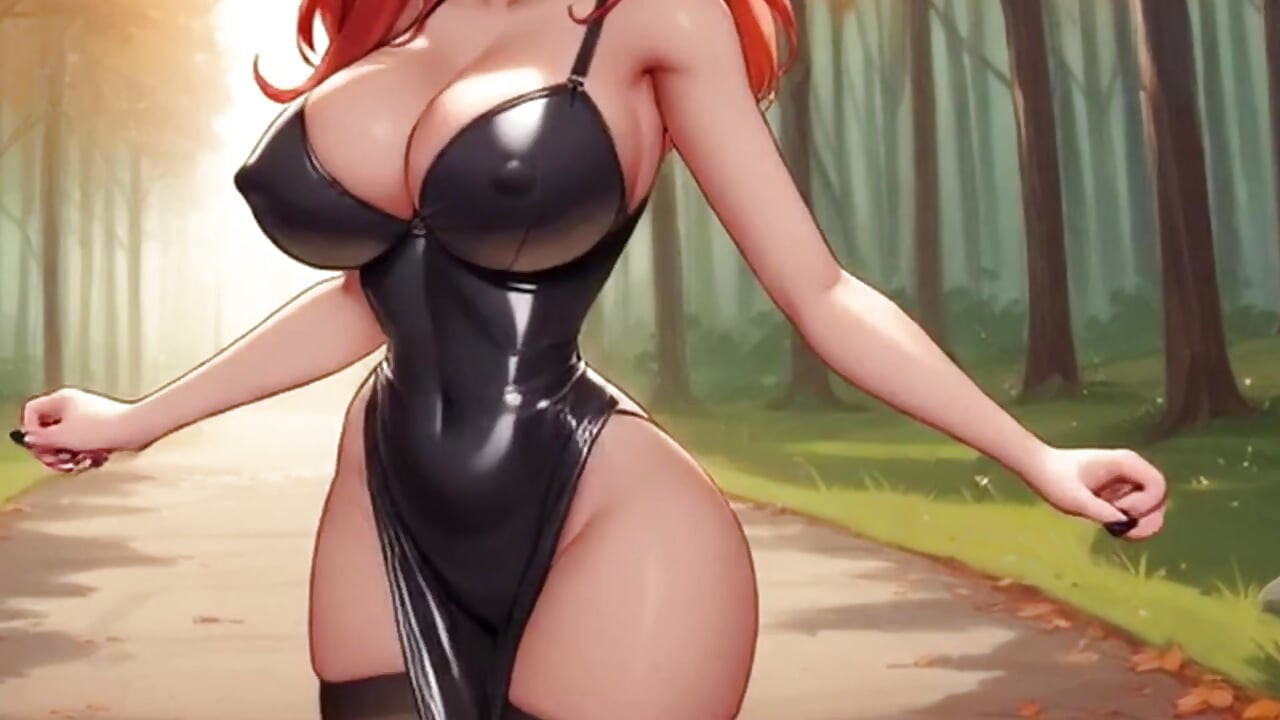 Seksi büyük memeler zıplıyor ve azdırıyor! Lateks kıyafetler deniyor