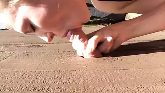 sarışın amatör açık havada zafer delik