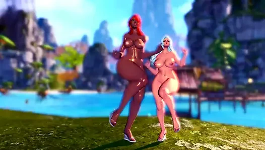 Çift gon dansı (önden görünüm)