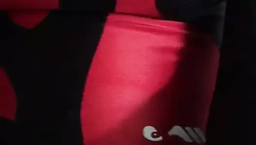 Blackleotard içinde crossdresser