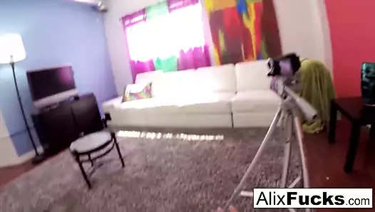 Fahişe alix gets becerdin ve filme tarafından bir sapıkça müşteri