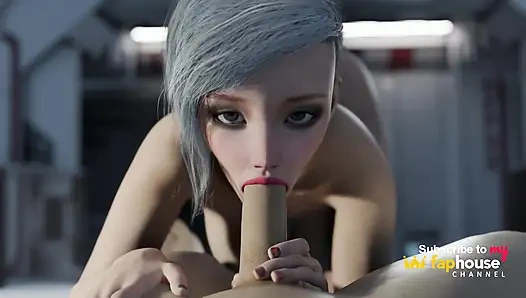 Nexus-3: Benim yörüngemde. Baştan çıkarıcı busty sarışın uzay istasyonunda en iyi sekse sahip