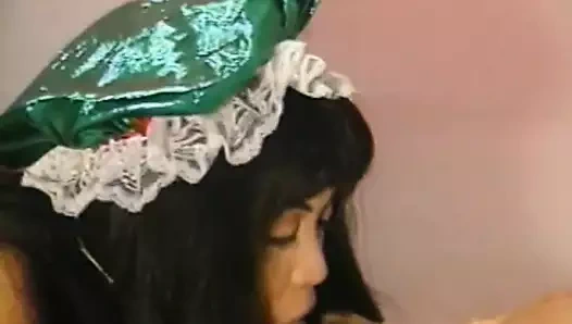 Asya sürtük içinde santa helper birlik becerdin içinde am ve kremalı tarafından bir beyaz damızlık