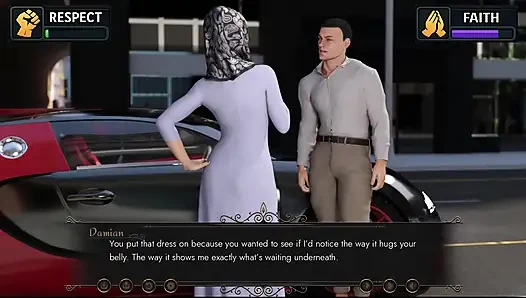 Batıda Banu 9 Banu Dexter tarafından sikiliyor ve Damians'ın yarağını emiyor