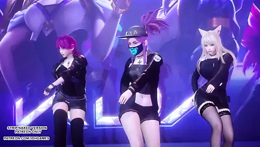 Mmd exid - ben ve sen ahri akali evelynn seksi kpop dans ligi efsaneler kda