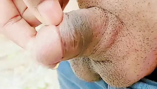 Outdoor piss then try to get my impotent limp dick hard