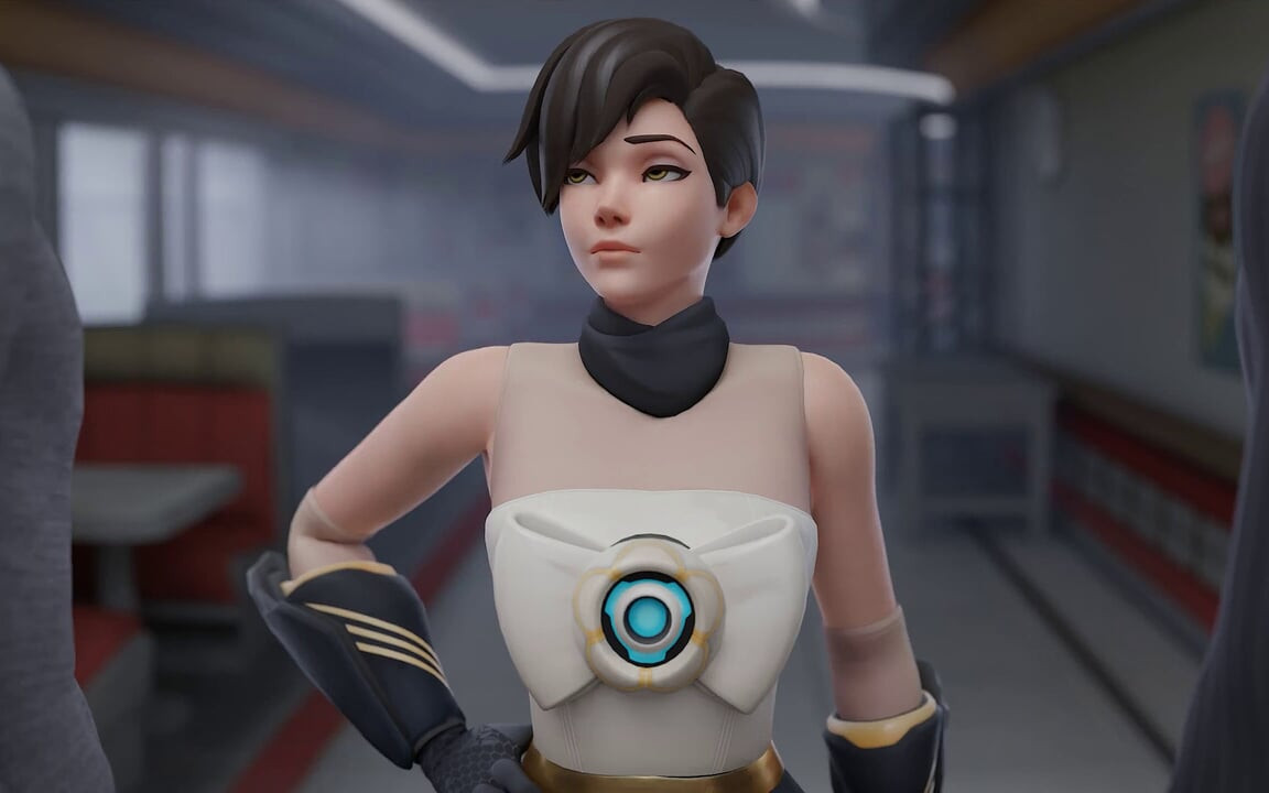 Tracer sıkılıyor ve iki büyük zenci hizmet ediyor - premium 3 boyutlu overwatch animasyonu