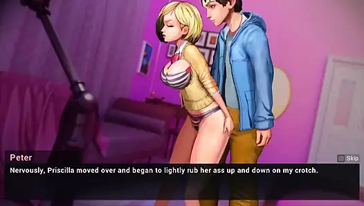 Ateşli anime oyunda ateşli desi yengeyi