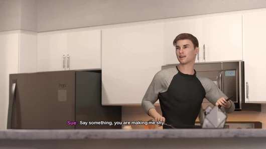 Sürtük rüyam 37 - sahte memeli sürtük orta yaşlı seksi kadın sonunda kiracısını öpüyor