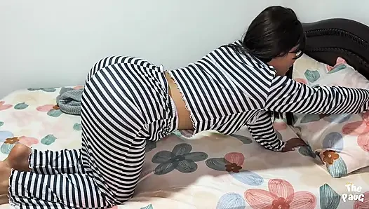 MILF stepmom: "You're my stepson, you shouldn't touch my big ass"