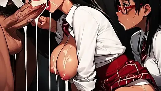 Hentai kız öğrenciler mosh çukuruna gezi yapıyor