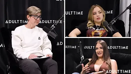 Gizelle Blanco ve Anna Claire Feromonları Bulutlar, Makaslama ve Çalı | Adult Time Podcast