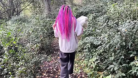 Sapık itaatkar kızla açık havada tanıştım ve amını cezalandırdım