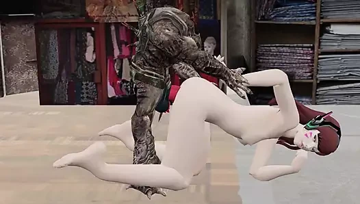 Büyük yarakla canavar sert sikiş