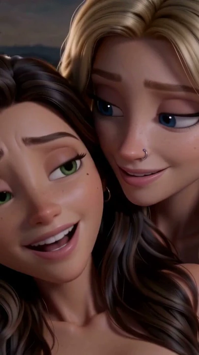 Nora Comforts Elara - 3D Animasyonlu Lezbiyen Romantizm | Klip 2