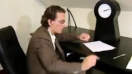 Blonde takes grandpas' anal gangbang