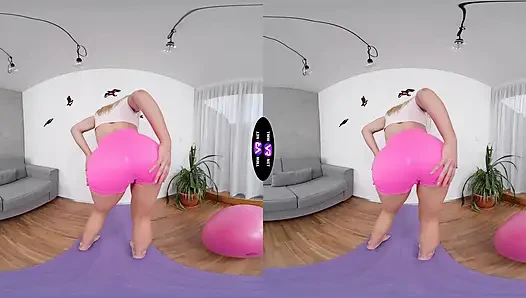 Büyük pembe top üzerinde mastürbasyon yapıyor - tmwvrnet