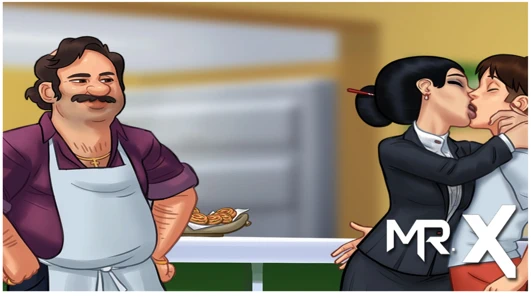 Summertimesaga - işyerinde öpücük e4 #5