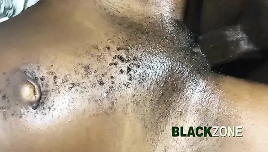 African Teen Fuck on Table Closeup
