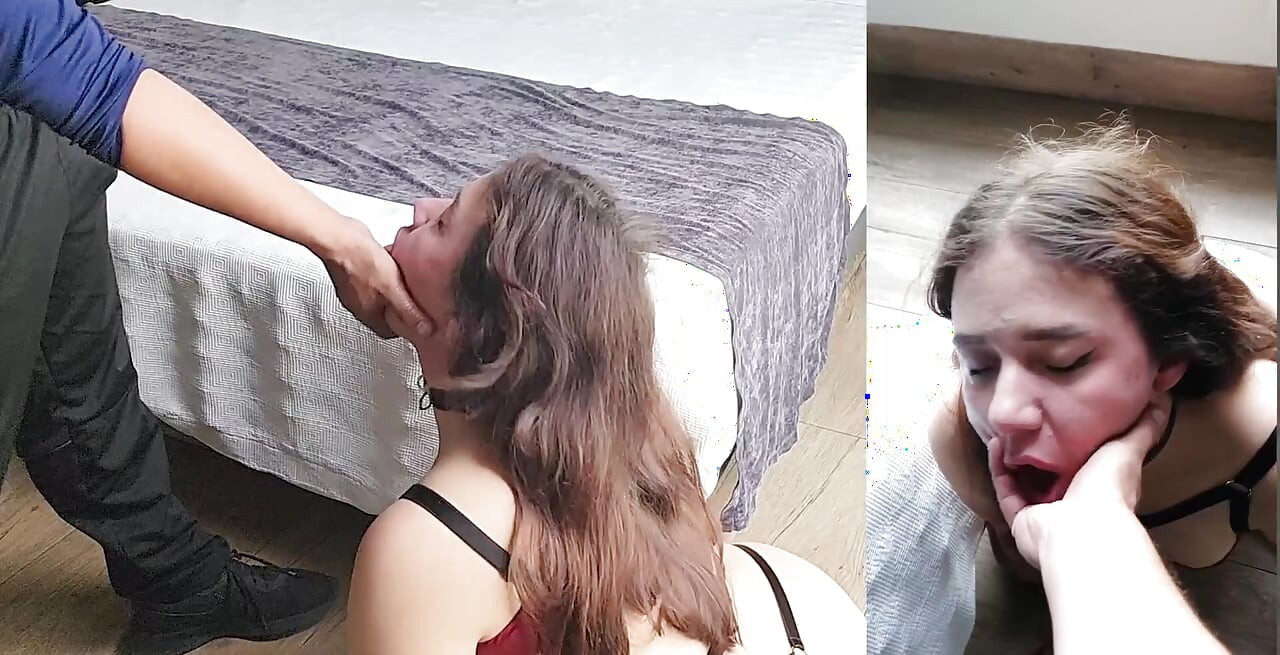 Yüze tokat atma ve oral seks ile çok sert sikildim