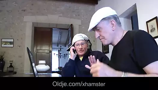 Horny grandpas fuck escort teens in vacation