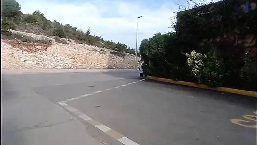 Sarışın hatun buharlı karşılaşmada taksi şoförünü baştan çıkarıyor