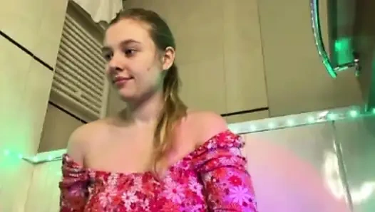 Squirting fountain with hot girl