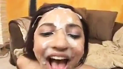 Veronica Vega Facial Gangbang