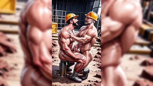 Искусственный гей строит горячих мужчин