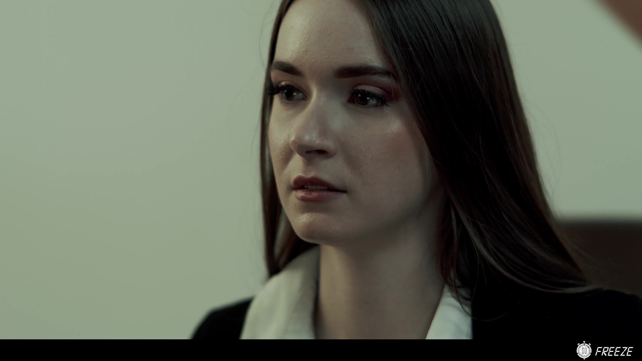 The Button Stops The Time - Nathan Undresses Hazel Moore, Fucks Her And Cums On Her Hairy Pussy