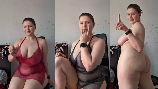 Baskın sürtük 31 talimatı - dolgun kıyafetler, büyük göğüsler ve göt azdırma