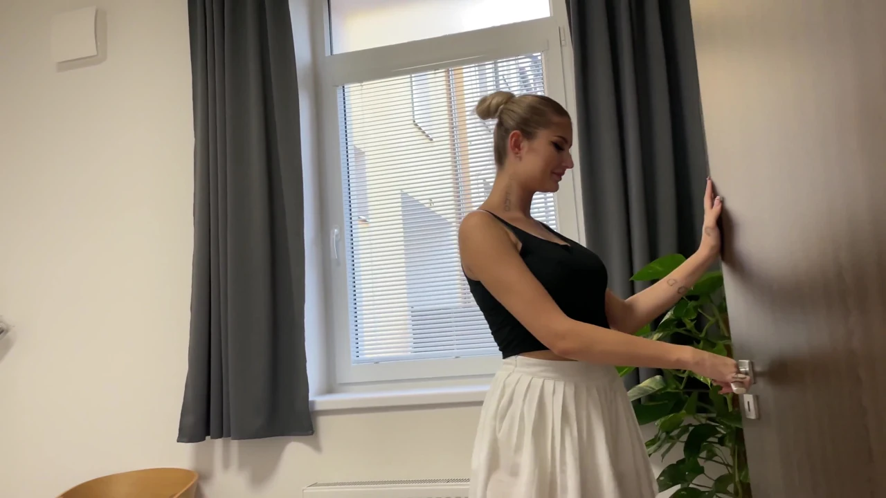 College Girl Tries Titty-fuck