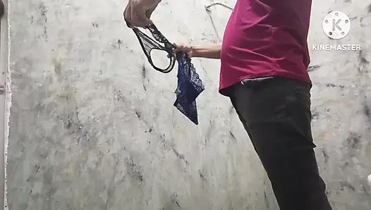 The boy come to have shower