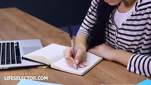 Verona anal seksi ders çalışmaya tercih ediyor ve sen yardım etmek için buradasın