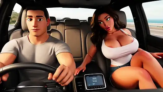 Romantik ay ışığı altında lüks okyanus gezisinde güzel şehvetli şehvetli gece