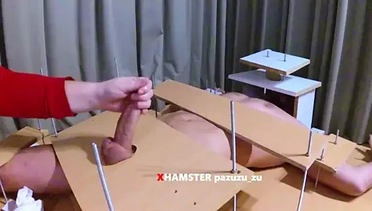 Tease ve inkar handjob. Merkez Bankası harap orgazm ve orgazm sonrası