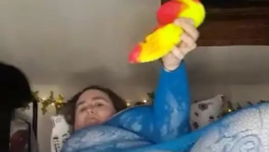 Thelady try's dışarı onu yeni yapay penis 3