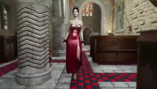 seksi kırmızı elbise