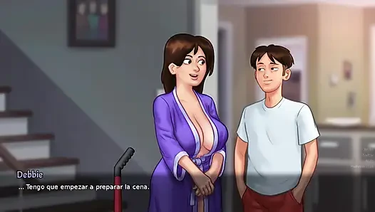 Üvey anne ve üvey kız kardeş kiracıya kimin en fazla zevk verdiğini görmek için rekabet ediyor - yaz mevsimi efsanesi