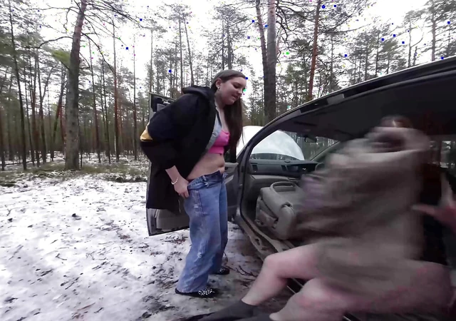 Vika Lita ile karda açık havada