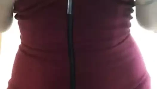 Seksi striptiz göğüsleri ve götü