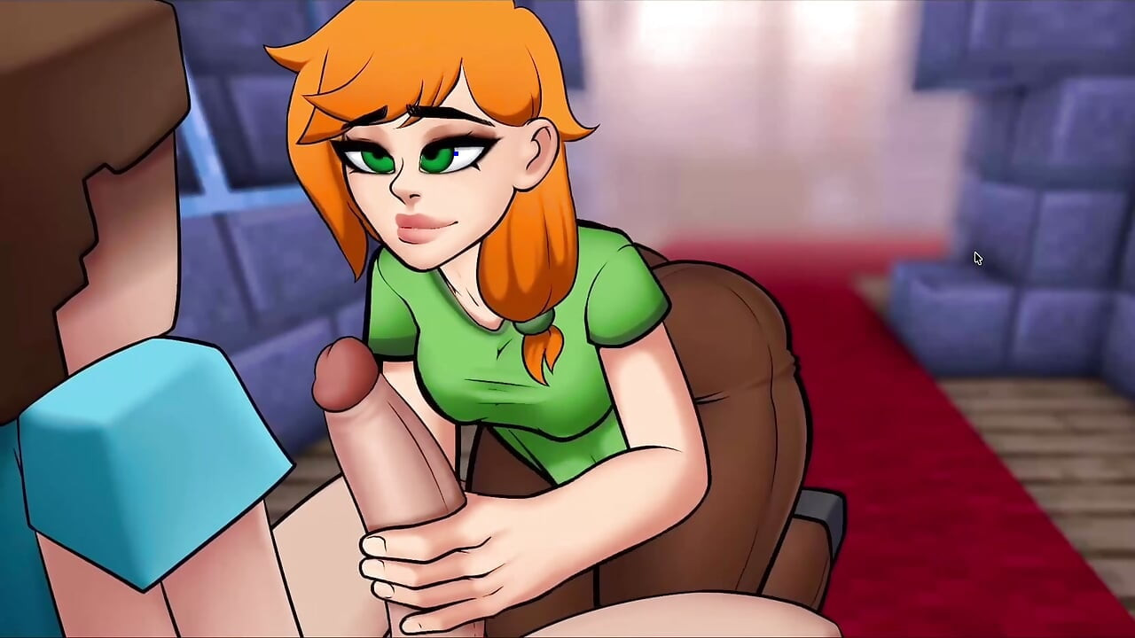 Hornycraft minecraft parodisi - alex steve'e zümrütler için şimdiye kadarki en iyi elle muameleyi yapıyor