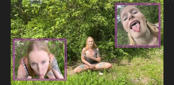 Sürtük?!? Spontane açık havada oral seks!