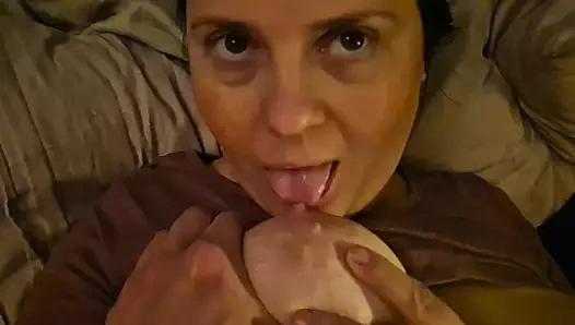 Mastürbasyon yapan kız arkadaş ve şıpıl, ev yapımı el kamerası