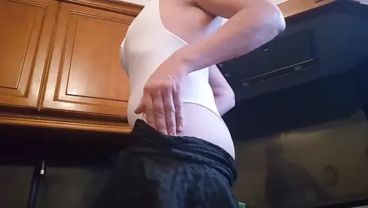 Sevimli Küçük Naylon Popo ve Acı Vücut