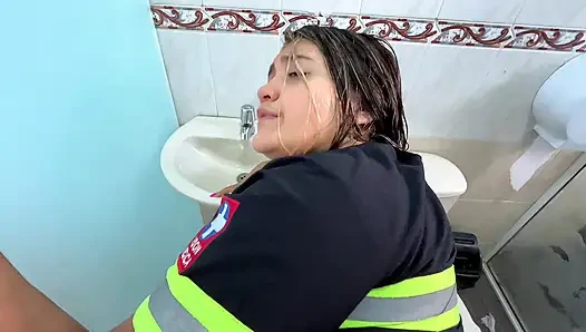 PARAMEDICS have sex in the hospital bathroom