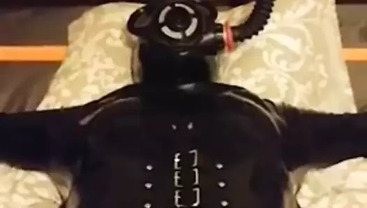 gaz maskesi kauçuk MİLF nefes oyun oturumu