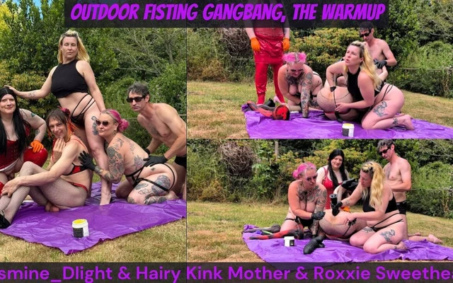 Jasmine Dlight ve kıllı sapık üvey anne ve roxxie sevgilim - açık havada yumruk sokma grup seks - ısınma