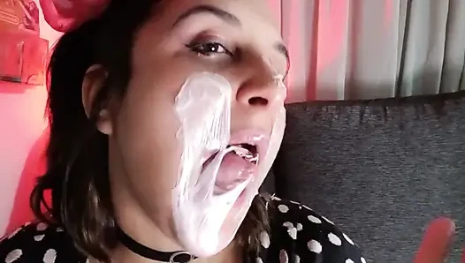 Baloncuk pisliği yapıyor - minnie kıyafeti - tavşan tezgahçı